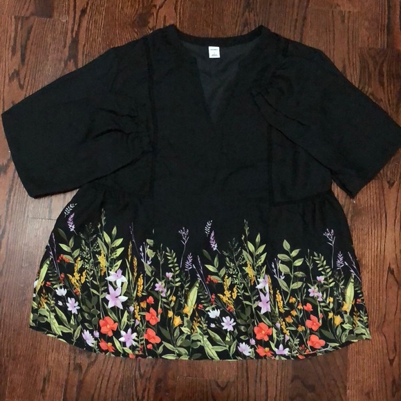 Old Navy Floral-Print Georgette Swing Blouse Women - Picture 4 of 5